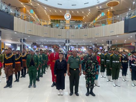 Babinsa Koramil 0816/01 Sidoarjo Sukseskan Lomba Paskibra di Lippo Plaza